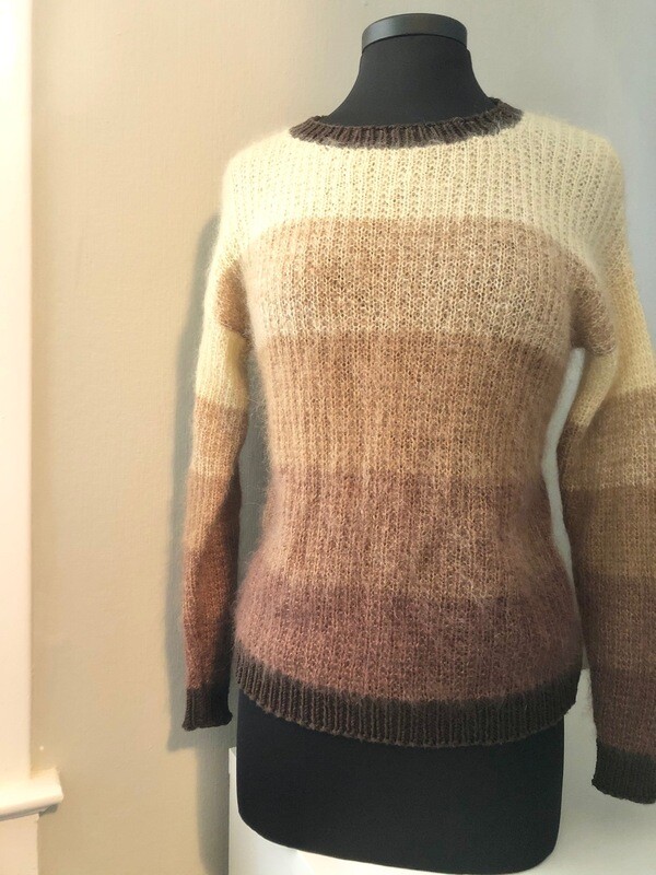 Adult mohair faded sweater in size small/medium