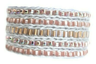 LuLi Bracelet Kit - OPAL (rose gold, pink, and gray) LuLi Bracelet Kit - OPAL (rose gold, pink, and gray)