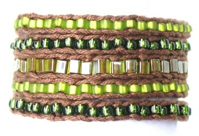 LuLi Bracelet Kit - Enchanted Forest (brown with green) LuLi Bracelet Kit - Enchanted Forest (brown with green)