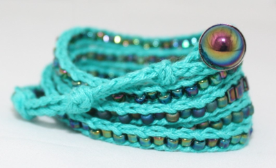 LuLi Bracelet Kit - JADE (turquoise and iridescent blue) LuLi Bracelet Kit - JADE (turquoise and iridescent blue)