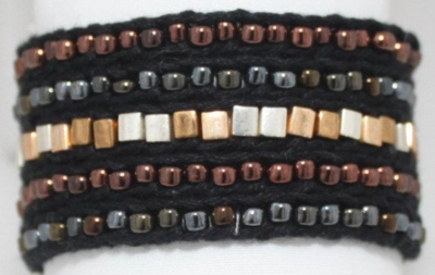 LuLi Bracelet Kit - HEAVY METAL (black with gold, pewter, and copper)