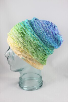 "Magic Hat" in a pastel neon Rainbow Ombre