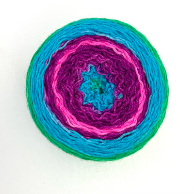 Self Stripe Fingering - Berry Picking