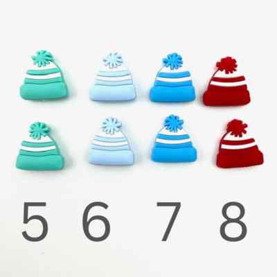 Striped Hat Needle Stoppers