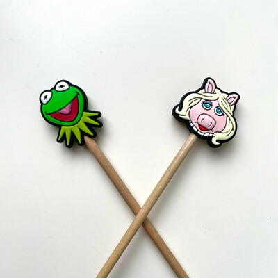 Kermie &amp; Piggy Needle Stoppers