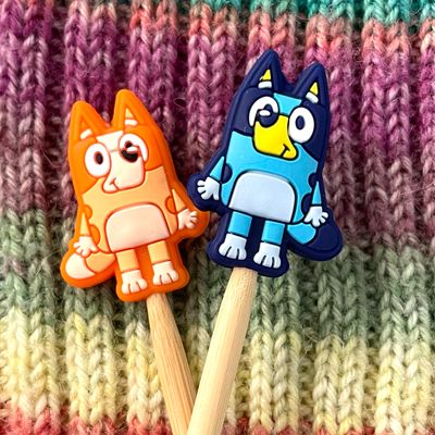 Bluey and Bingo Needle Stoppers