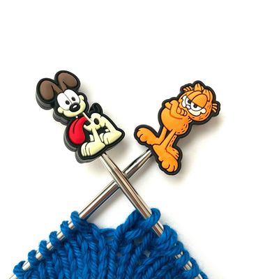 Garfield and Odie Knitting Needle Stoppers