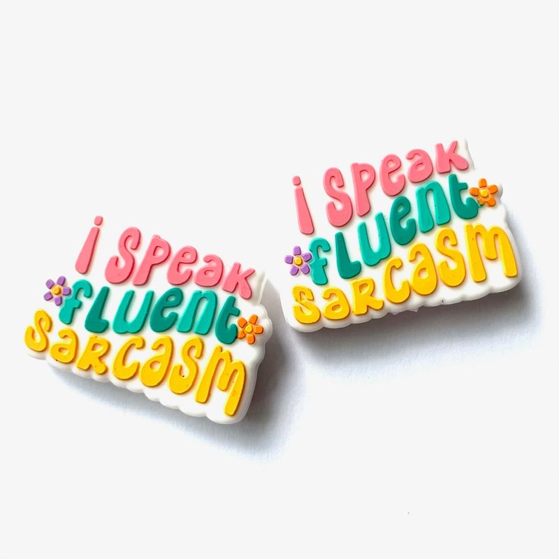 I Speak Fluent Sarcasm Knitting Needle Stoppers