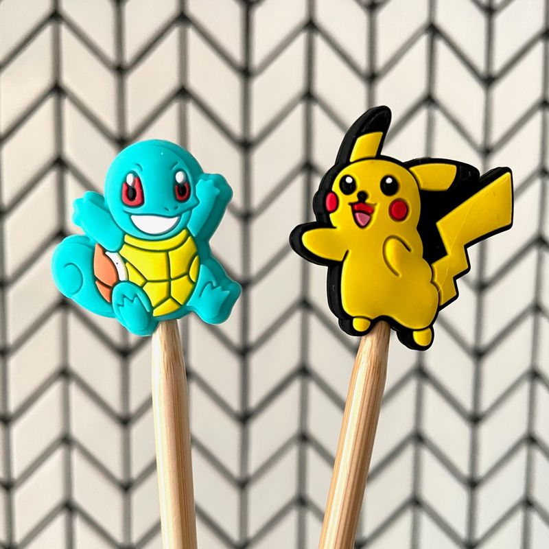 Pokemon Knitting Needle Stoppers