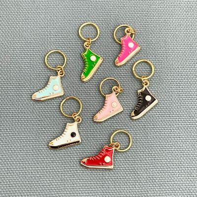Classic High Top Sneakers Stitch Marker Set