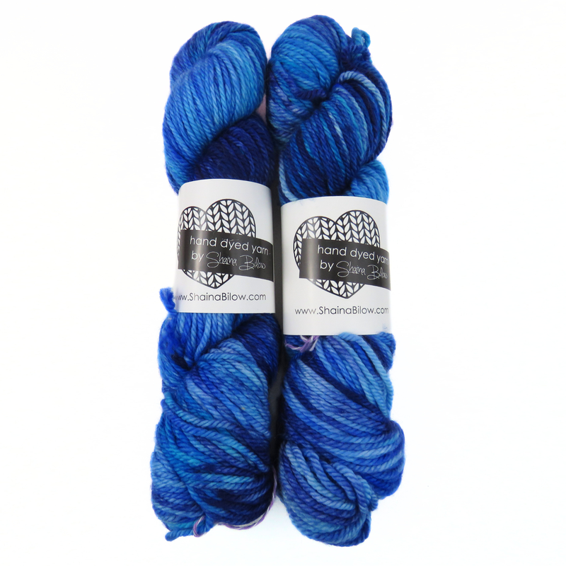 Easy Aran in Indigo