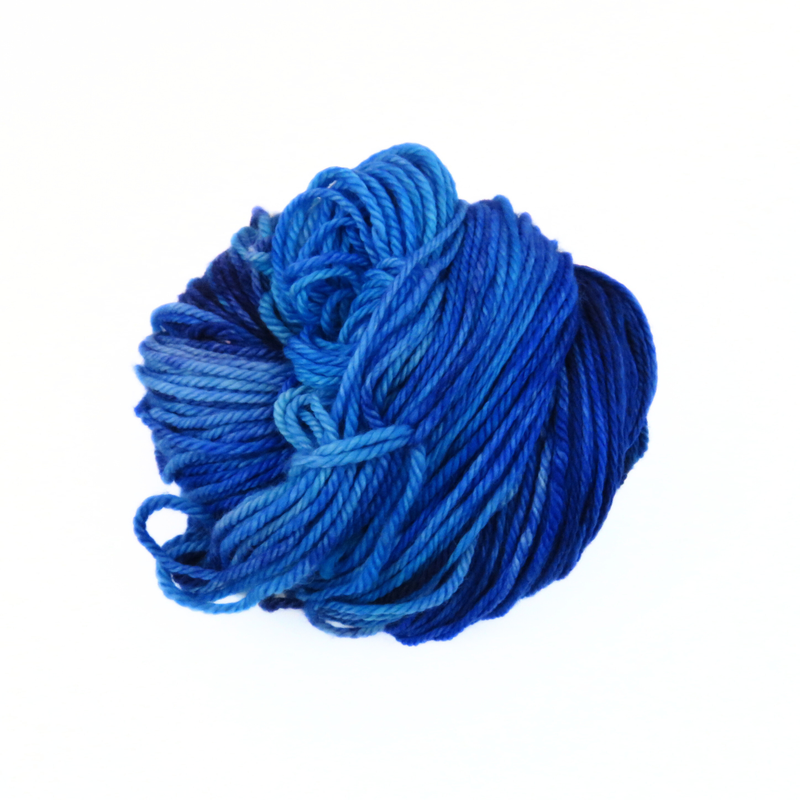 Easy Aran in Indigo