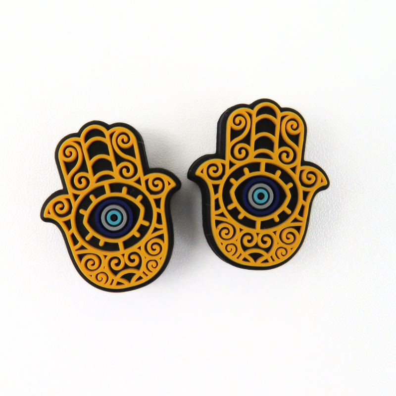 Hamsa with Evil Eye Needle Stoppers