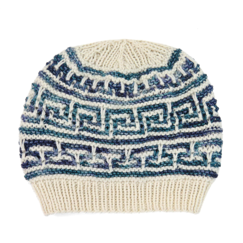 Greek Key Mosaic Hat