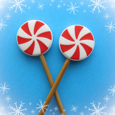 Peppermint Candy Needle Stoppers