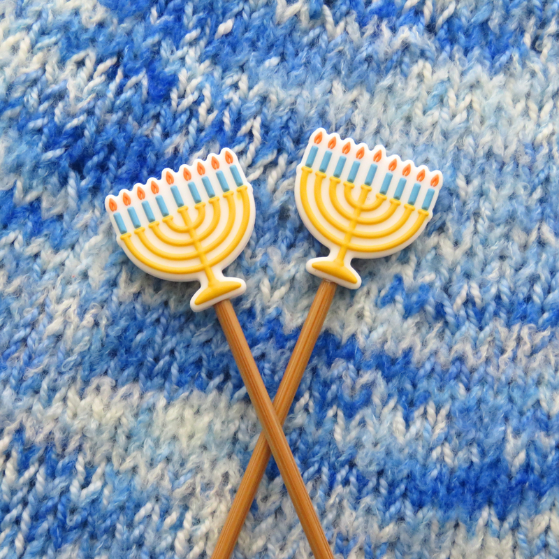 Hanukkah Menorah Needle Stoppers