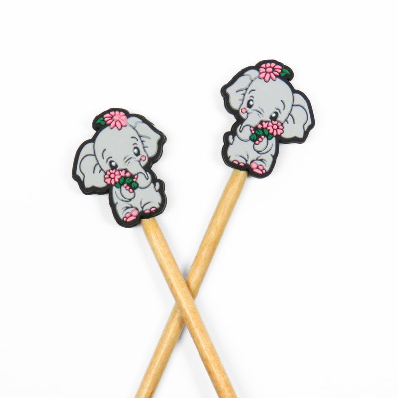Elephant Knitting Needle Stoppers