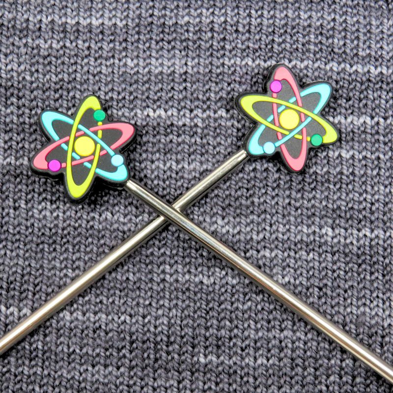 Atom Knitting Needle Stoppers