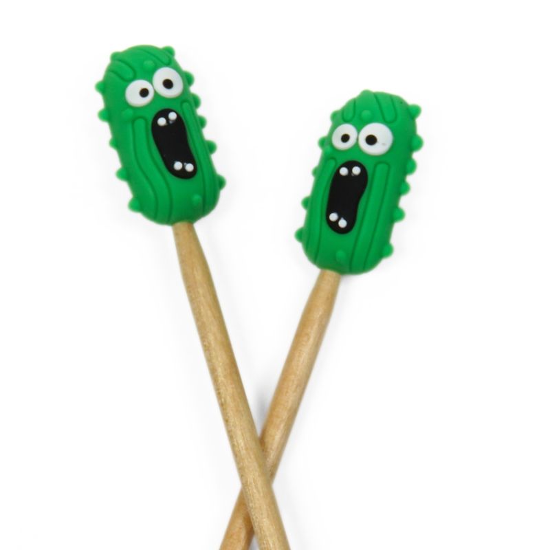 Shouting Pickle Knitting Needle Stoppers
