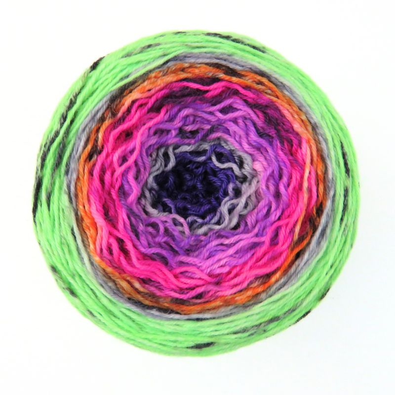 Self Stripe Fingering - Halloween Sunset