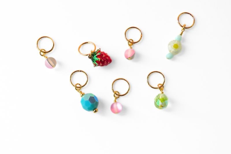 Strawberry Patch Stitch Markers