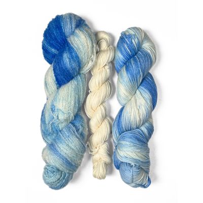 Chai Shawl Yarn Kit - Agam's Blue