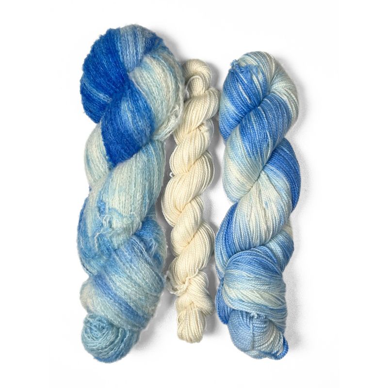 Chai Shawl Yarn Kit - Agam's Blue
