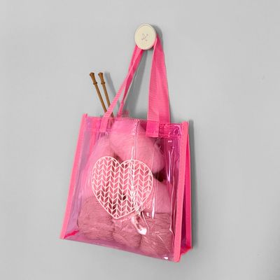Shaina's Hot Pink Knitting Tote