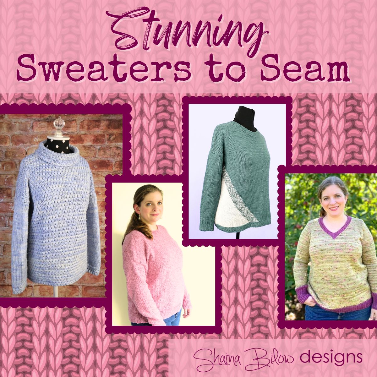 Stunning Sweaters to Seam Pattern Collection