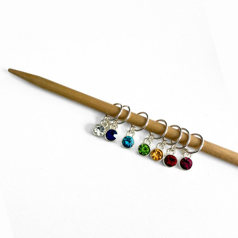 Gem Dots Stitch Marker Set