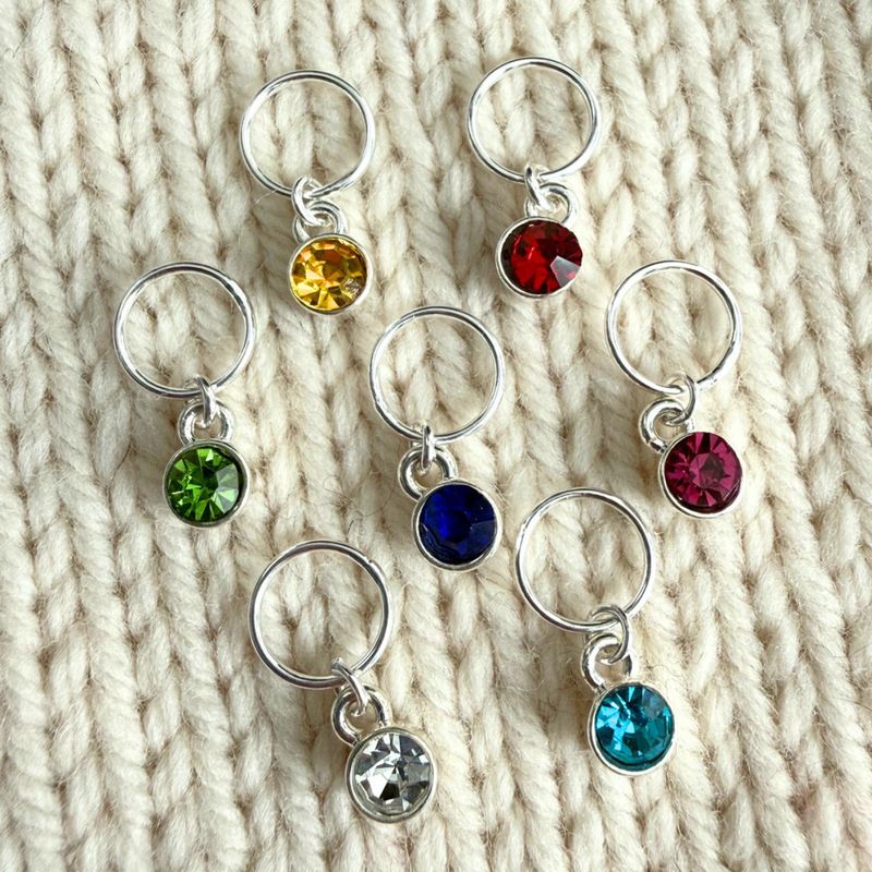 Gem Dots Stitch Marker Set