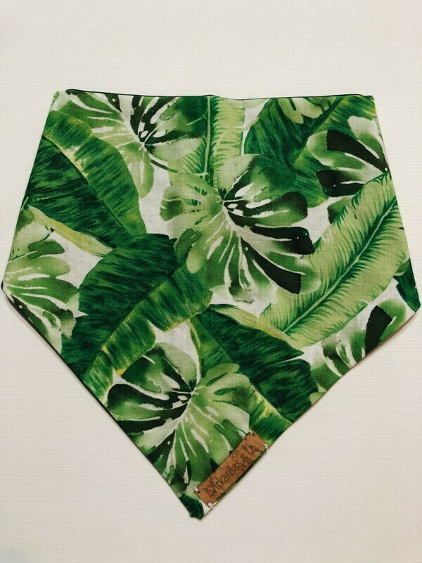 Palm Leaves Snap Dog Bandana
