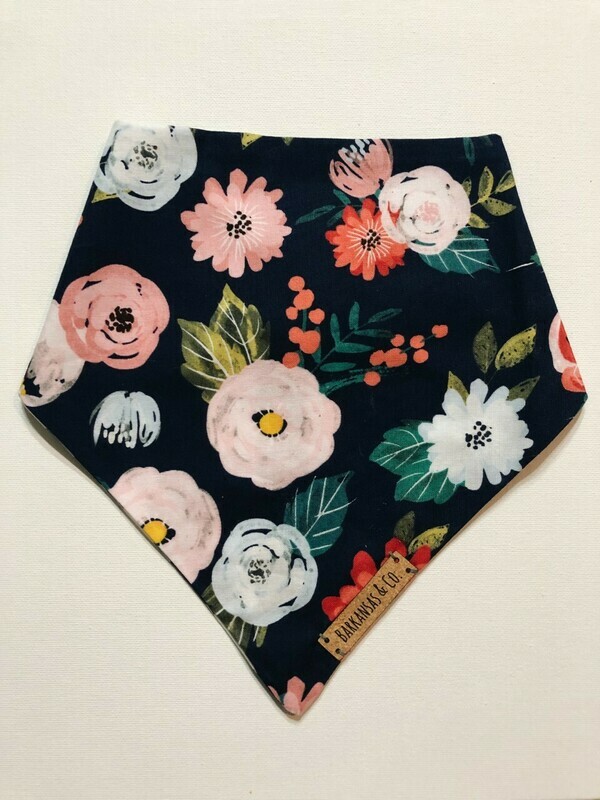 Autumn Floral Snap Dog Bandana