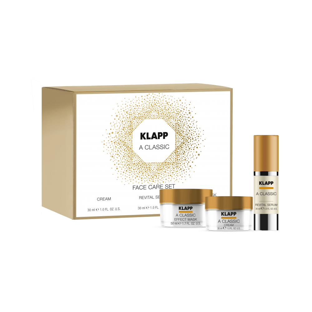 KLAPP® A Classic Face Care Set (Revital Serum + Effect Mask + Cream)