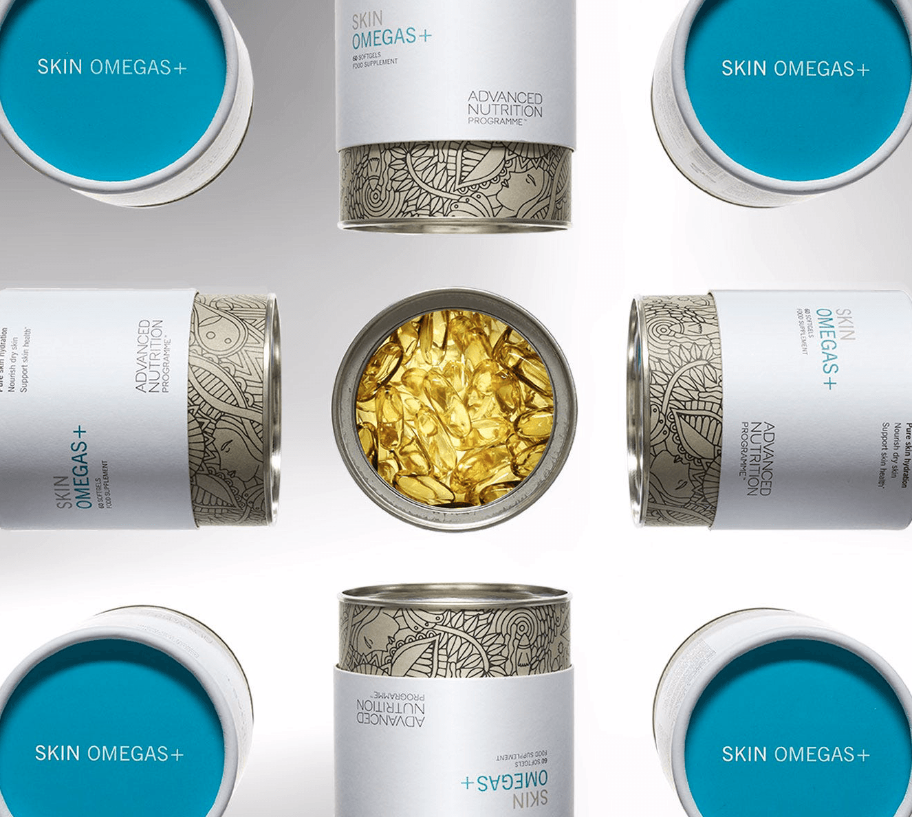 Advanced Nutrition Programme Skin Omegas+ 180 Capsules