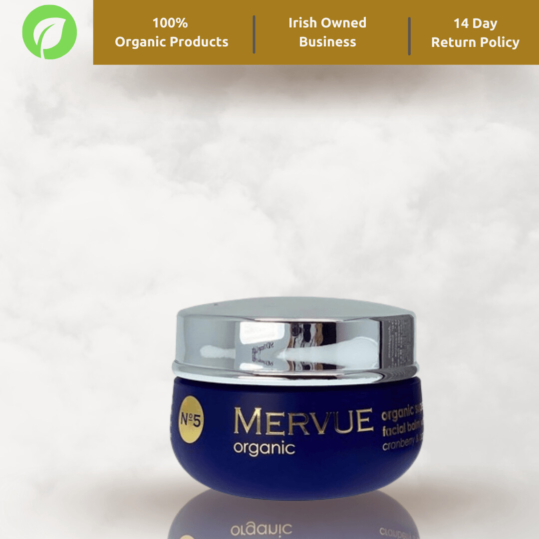 Mervue Organics-organic superfruit facial balm
with cranberry & borage
50ml