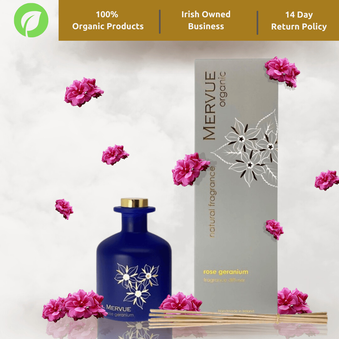 Mervue fragrance diffuser
rose geranium
150ml