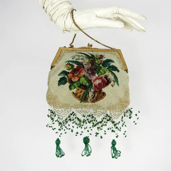 Antique Beaded Handbag