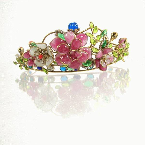 Pate-de-Verre Tiara
