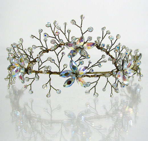 Gold Crystal Tiara