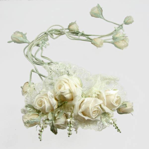 Rose Bud Bridal Hair Comb