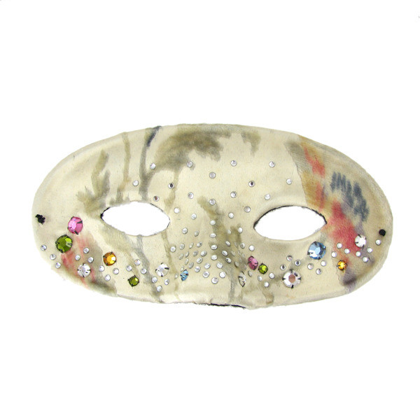 Silk velvet brocade mask