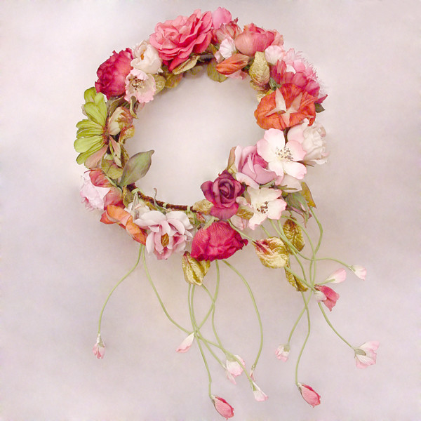 Silk Flower Floral Wreath