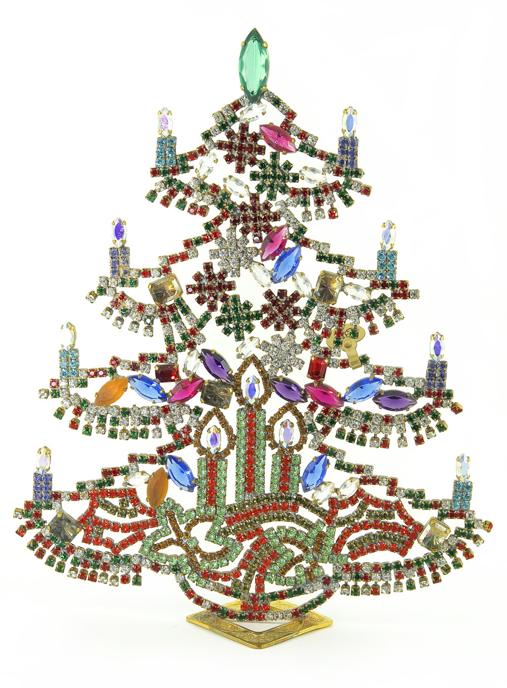 Vintage Jewelled Christmas Tree No.6