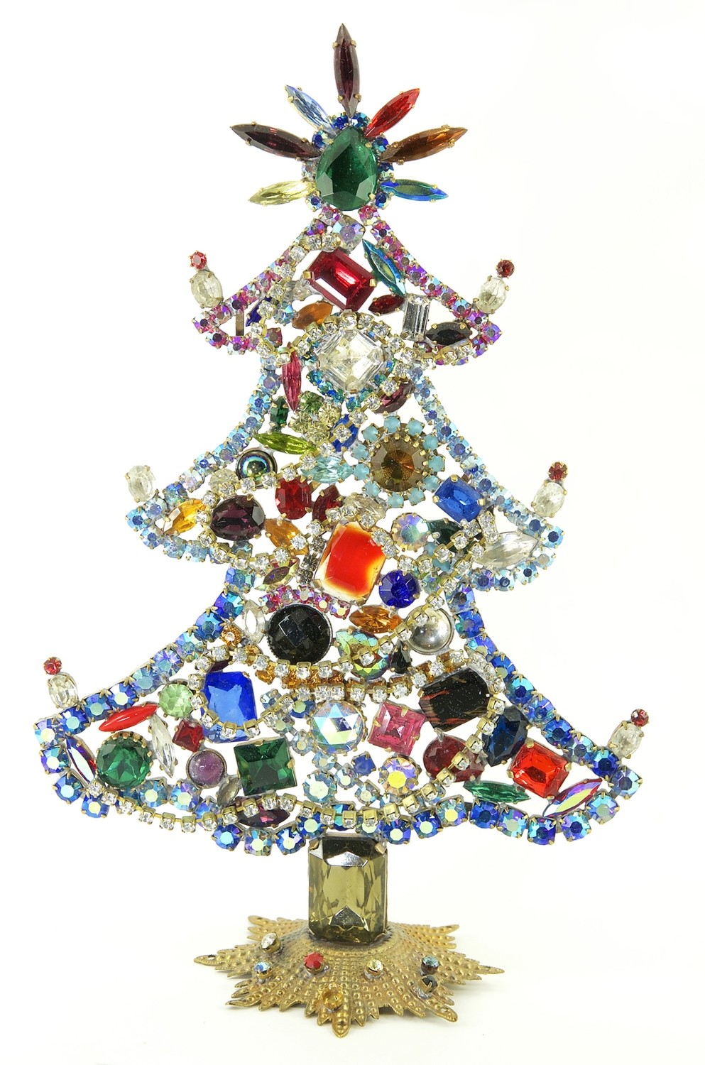 Vintage Jewelled Christmas Tree No.4