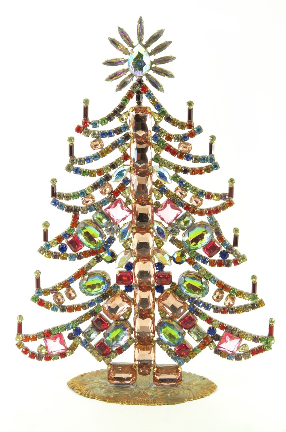 Vintage Jewelled Christmas tree No.1