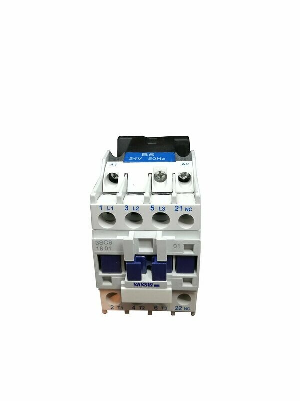 Leistungsschütz Sassin, 7,5 kW, Öffner, 24 V/AC Leistungsschütz Sassin, 7,5 kW, Öffner, 24 V/AC