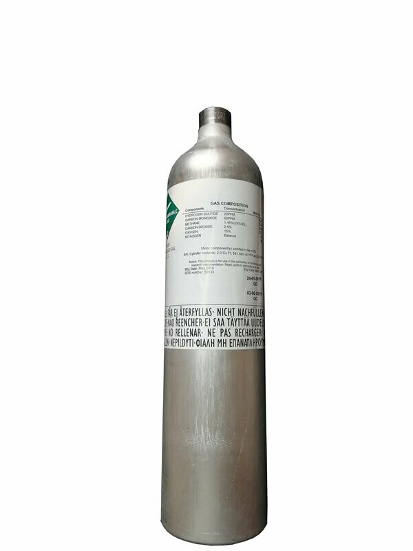 Prüfgasflasche für MSA Geräte ohne RFID Prüfgasflasche für MSA Geräte ohne RFID