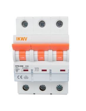 Leitungsschutzschalter EPB-63M 3P+N C25A, Sicherungsautomat MCB VDE geprüft