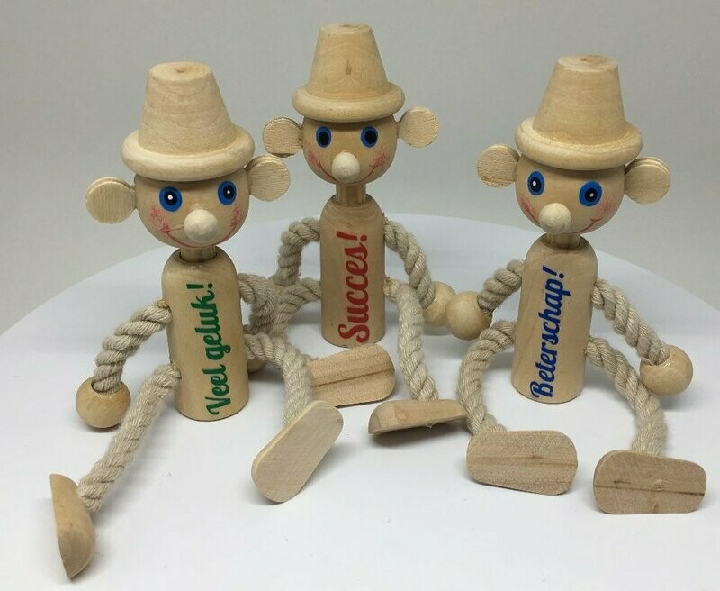 Houten gelukspopje